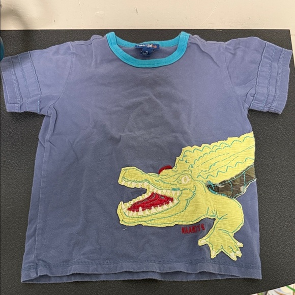 Naartjie Purple Tee with Crocodile Graphic - Picture 1 of 3